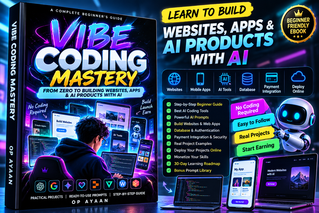 Vibe Coding Mastery: From Zero to Building Websites, Apps & AI Products with AI